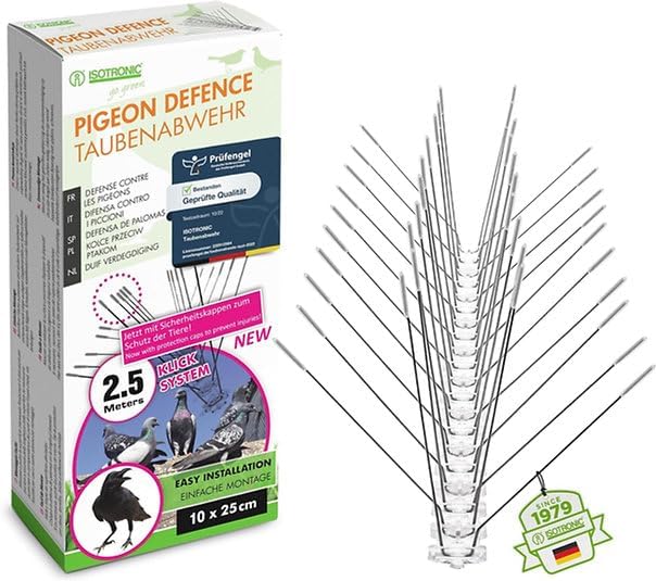 ISOTRONIC ステンレス製 鳩よけスパイク（25cm×10本）